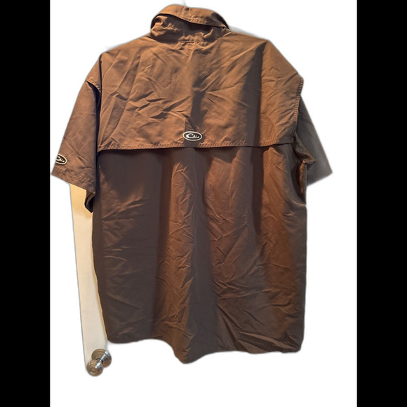 DRAKE WATERFOWL SYSTEMS SHORT SLEEVE VENTED FISHING SHIRT Brown& Gray 2x Combo - Picture 12 of 12